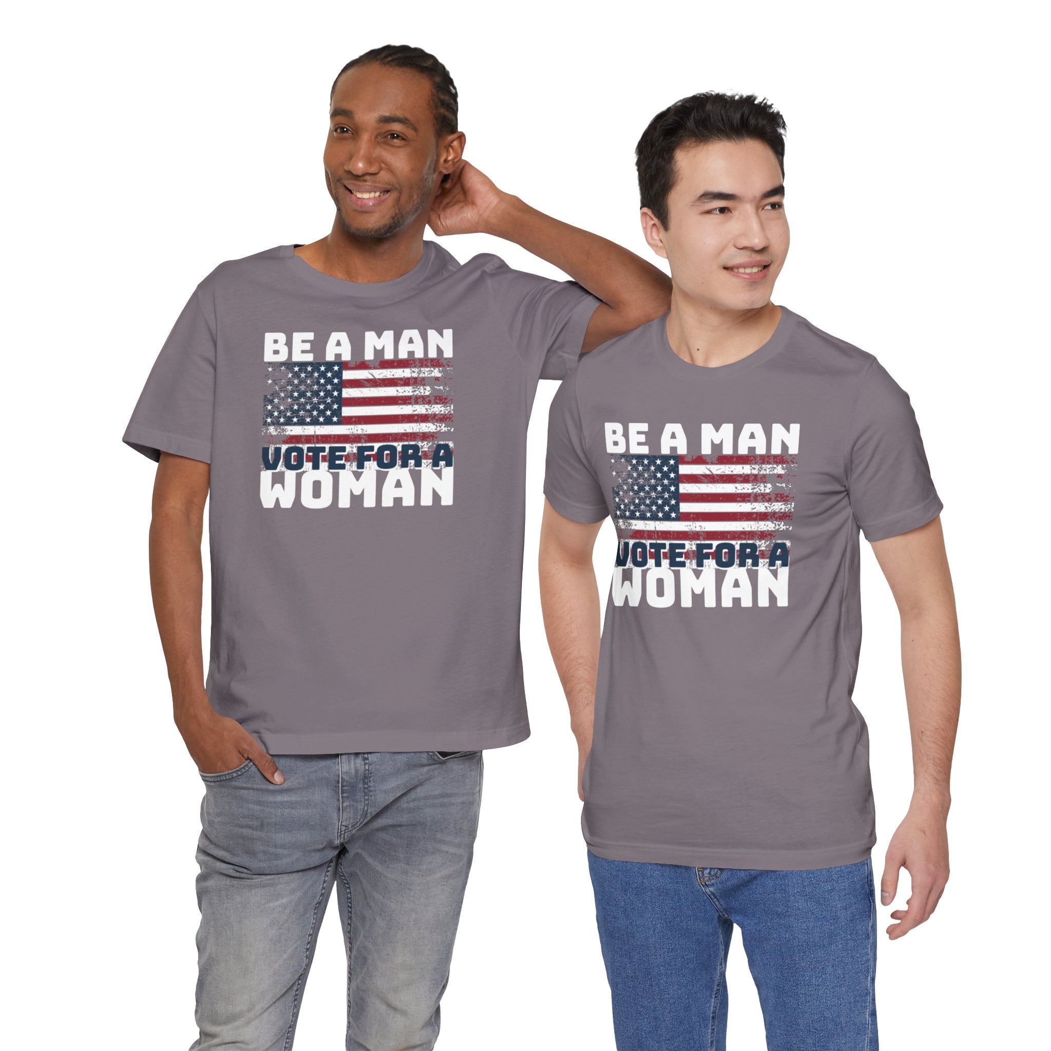 Distressed American Flag Vote Woman T-Shirt