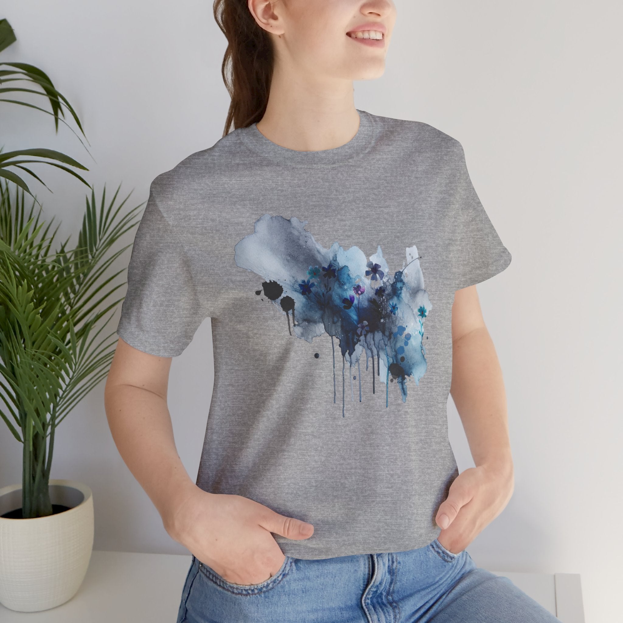 Abstract Watercolor Drops Unisex T-Shirt