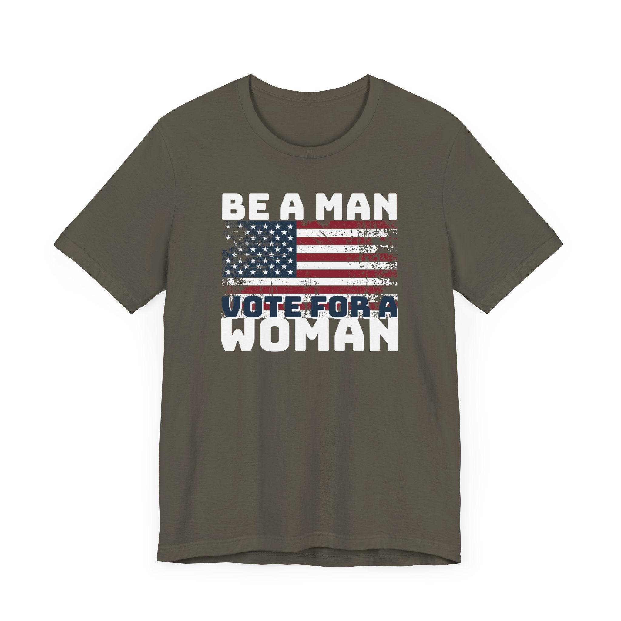 Distressed American Flag Vote Woman T-Shirt