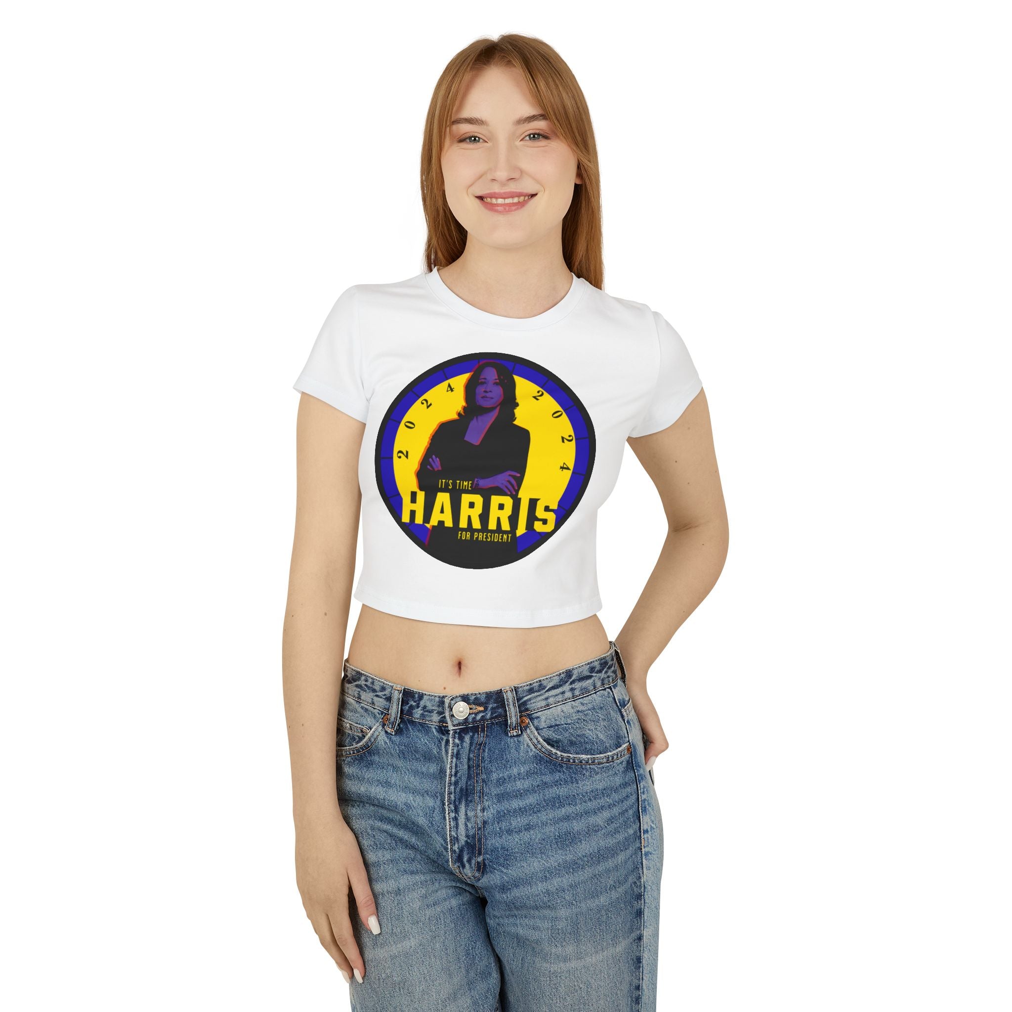 Kamala Harris for President Women's Baby Tee, Watchmen Show, Political T-Shirt