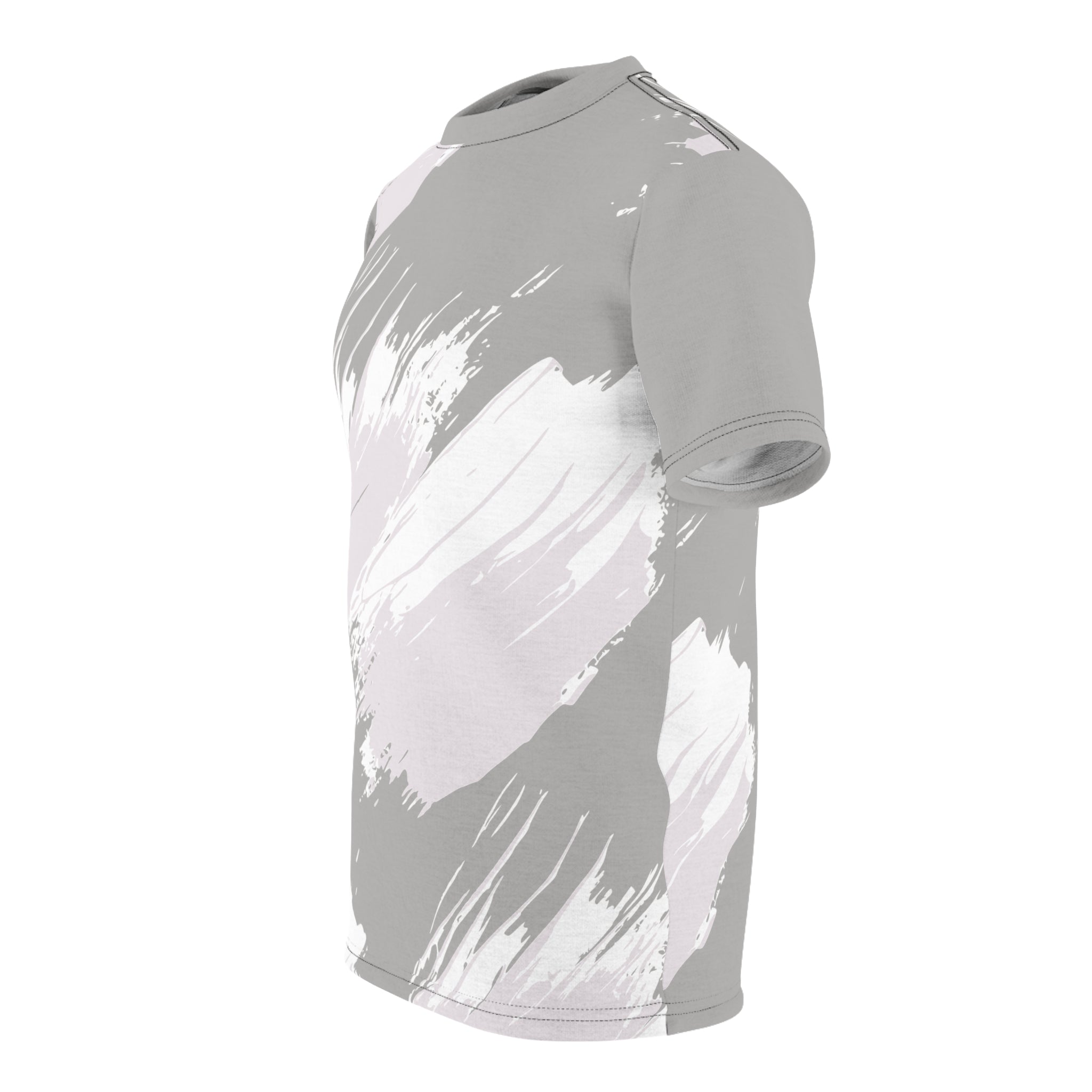 Modern All-Over Print T-Shirt in Sweeping Brush Strokes - Stand Out in Style - Abstract Shirt, Artsy Tee, Grunge art, Modern Art, Artistic Gift, Casual Streetwear, Aesthetic Clothing, Men's style