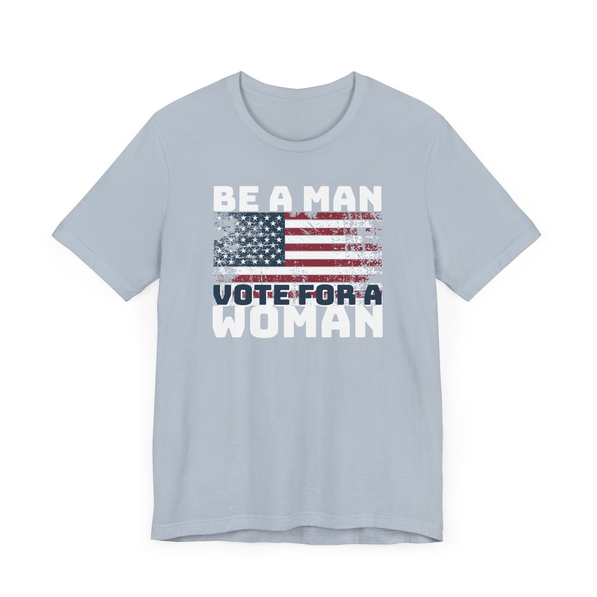 Distressed American Flag Vote Woman T-Shirt