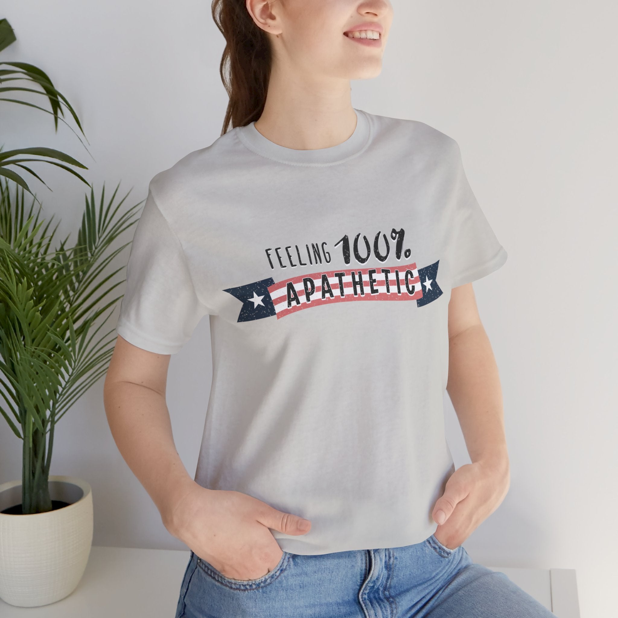 Feeling 100% Apathetic Election 2024 Unisex T-Shirt