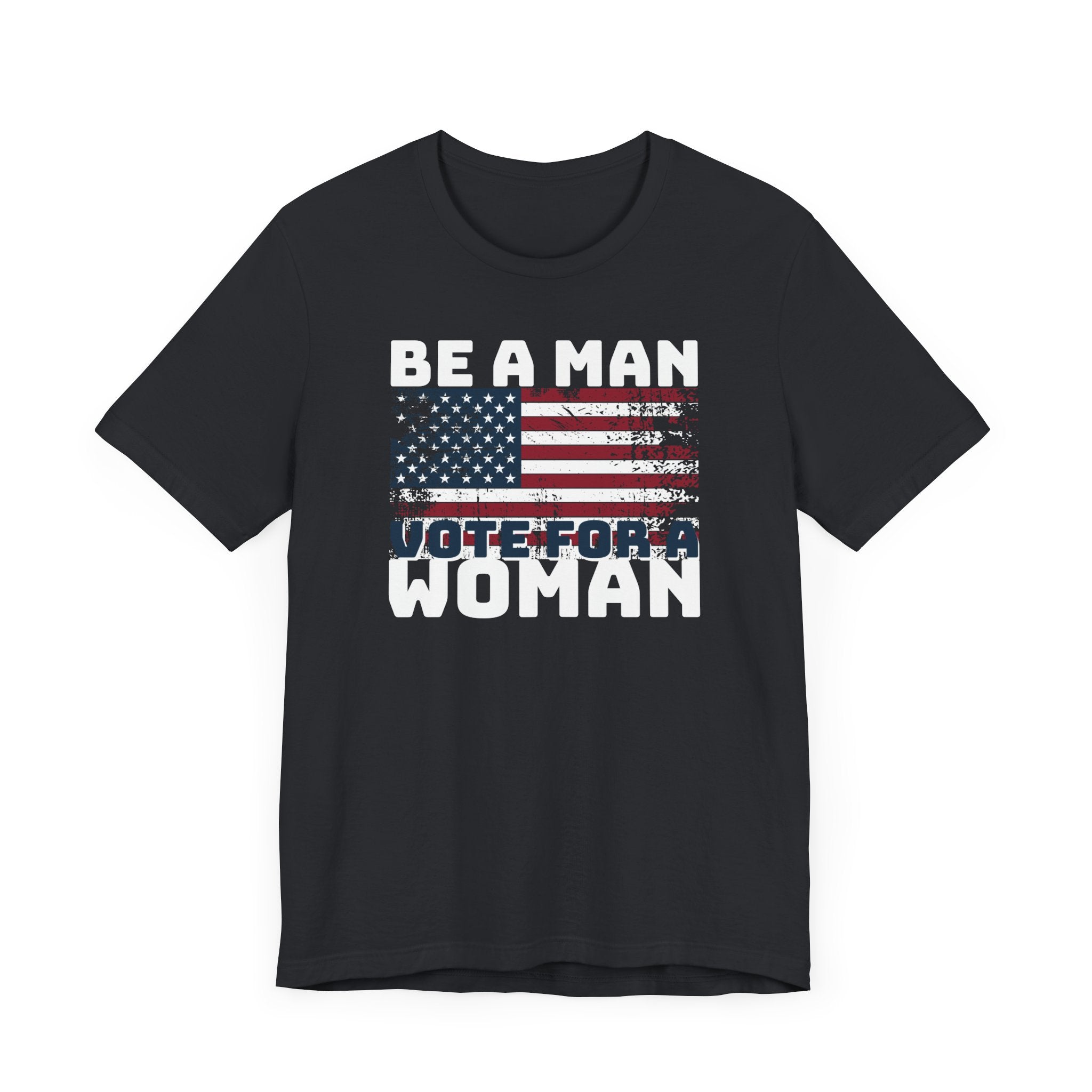 Distressed American Flag Vote Woman T-Shirt