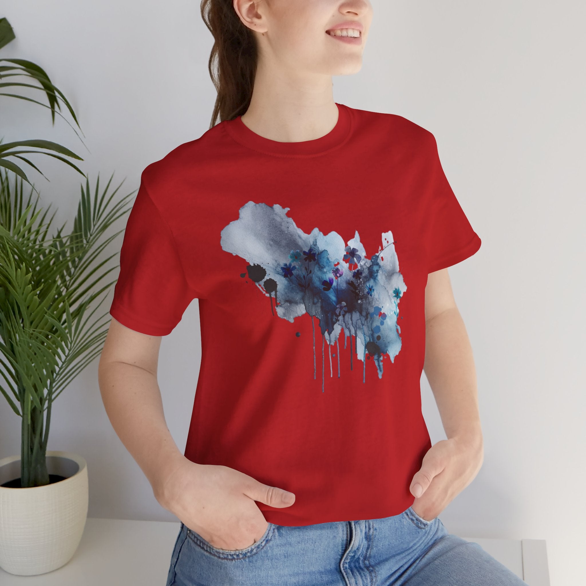 Abstract Watercolor Drops Unisex T-Shirt