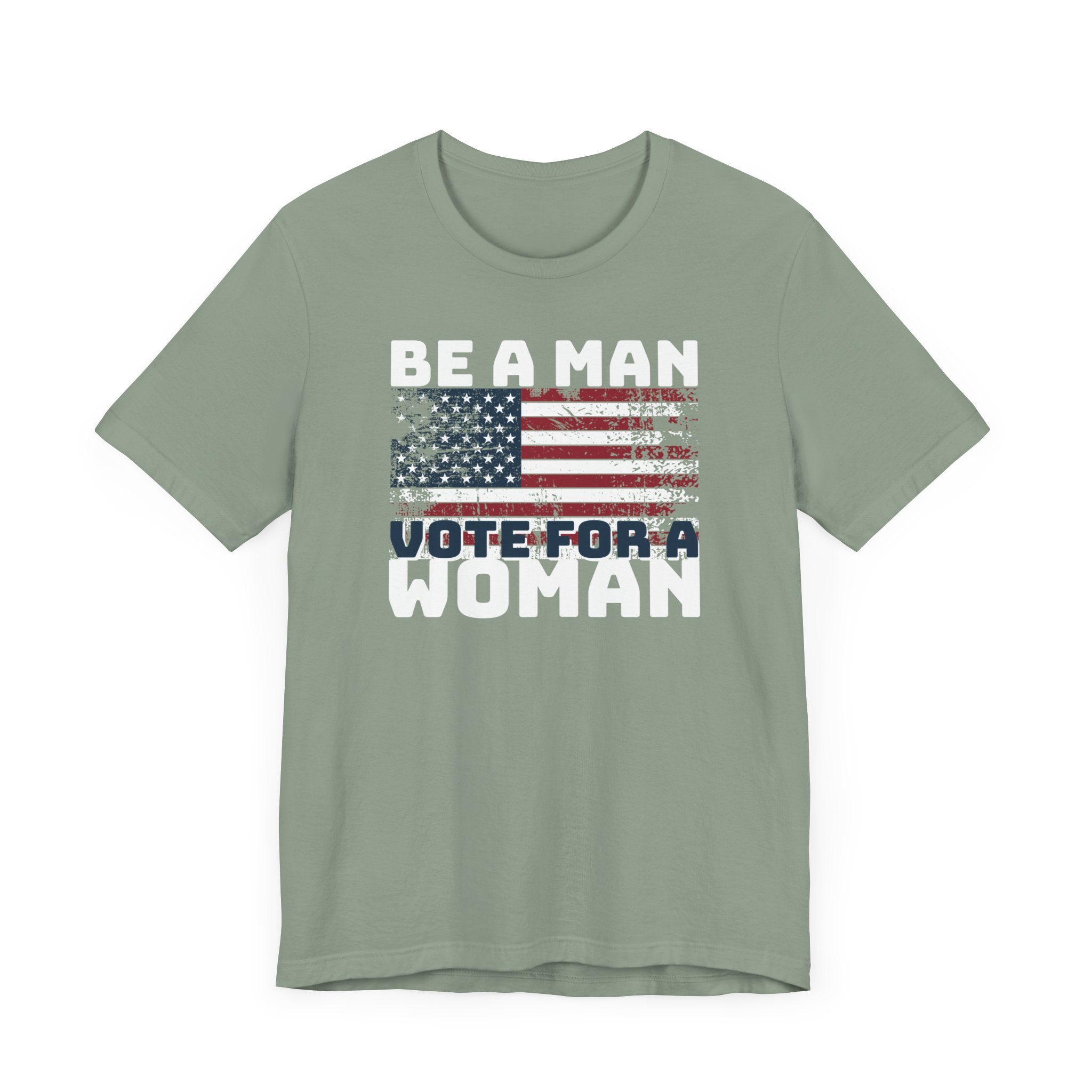 Distressed American Flag Vote Woman T-Shirt