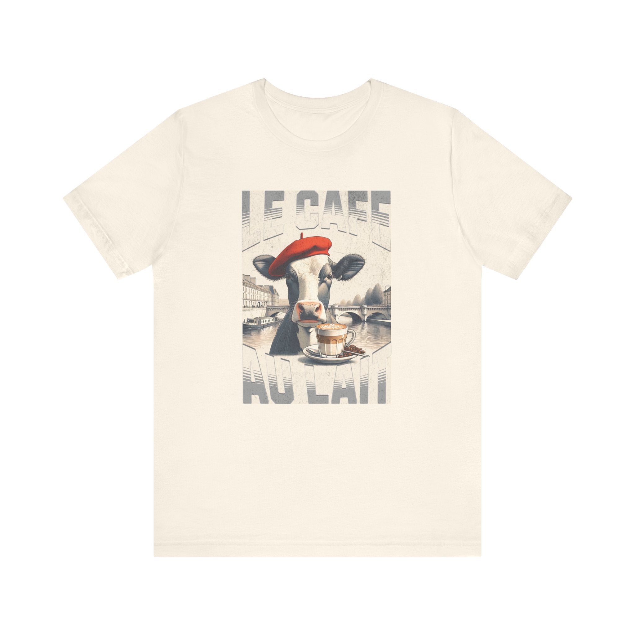 Le Cafe Au Lait - French Cow T-Shirt