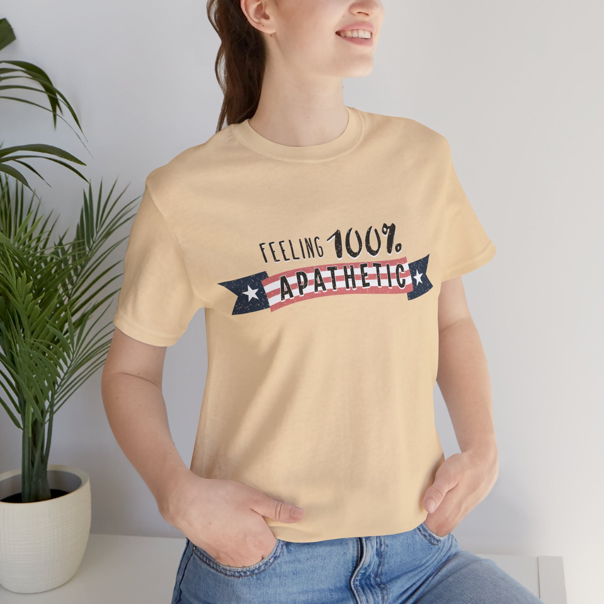 Feeling 100% Apathetic Election 2024 Unisex T-Shirt