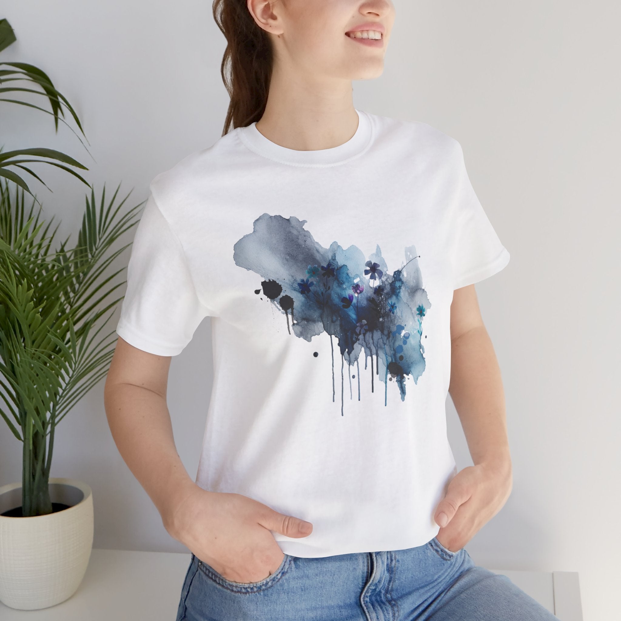 Abstract Watercolor Drops Unisex T-Shirt