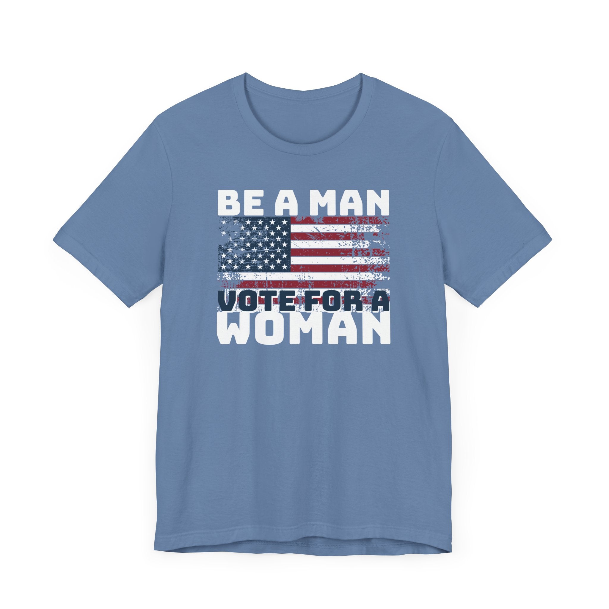 Distressed American Flag Vote Woman T-Shirt