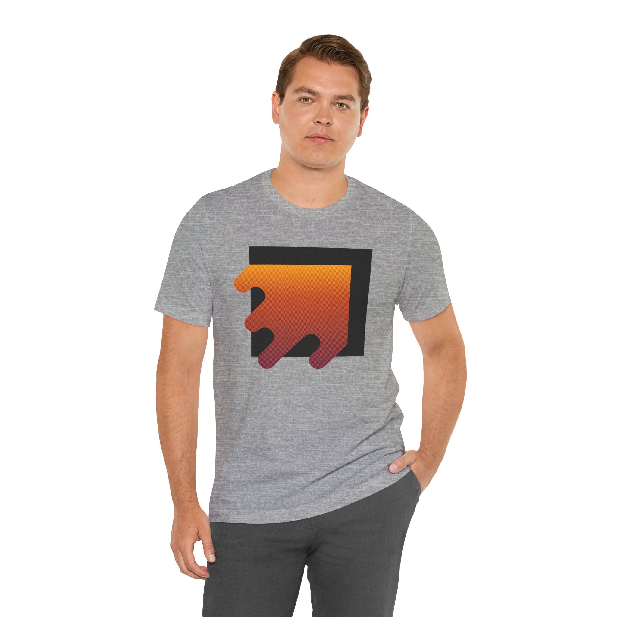 Waterfall Orange Red Dots Unisex T-Shirt