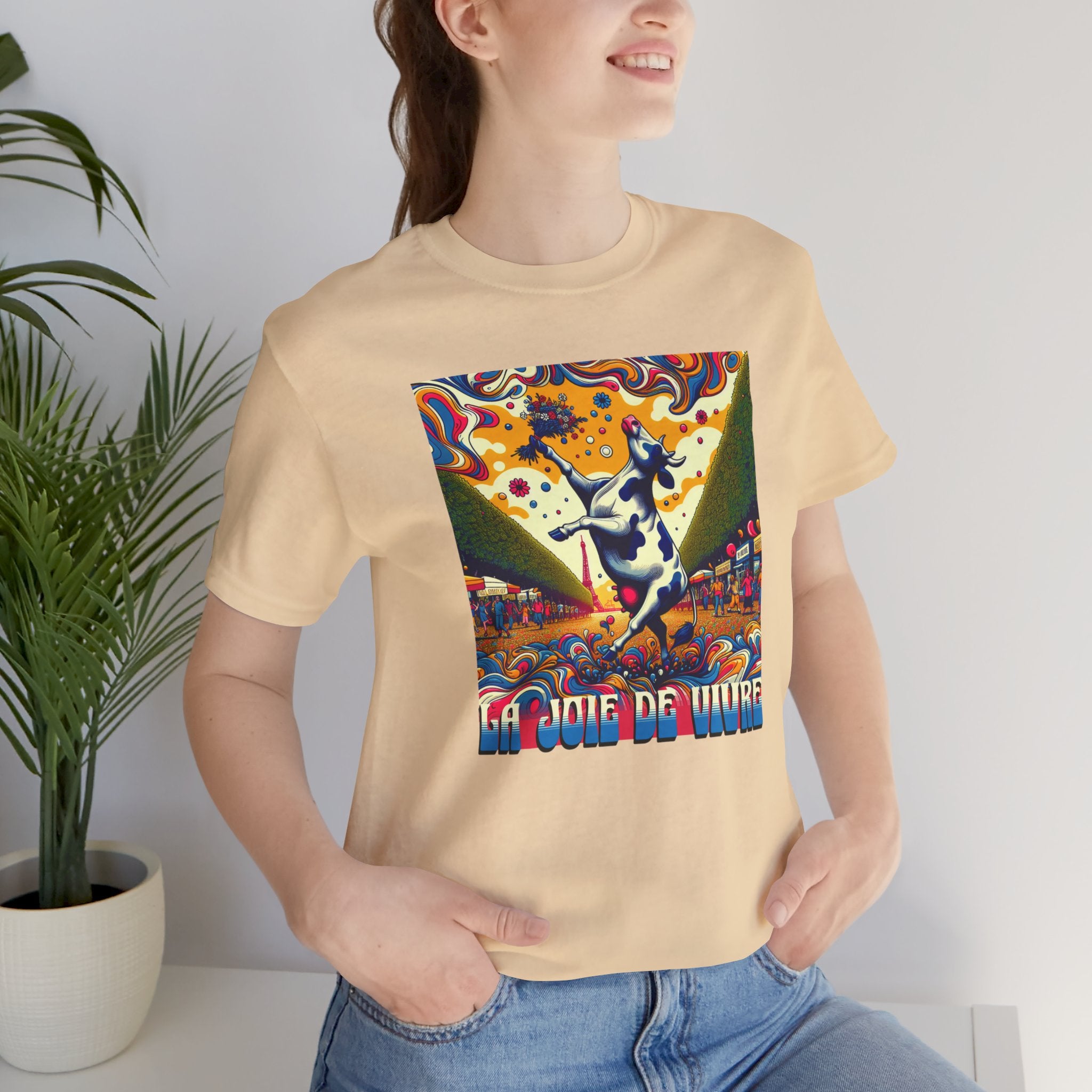 La Joie De Vivre French Cow T-Shirt