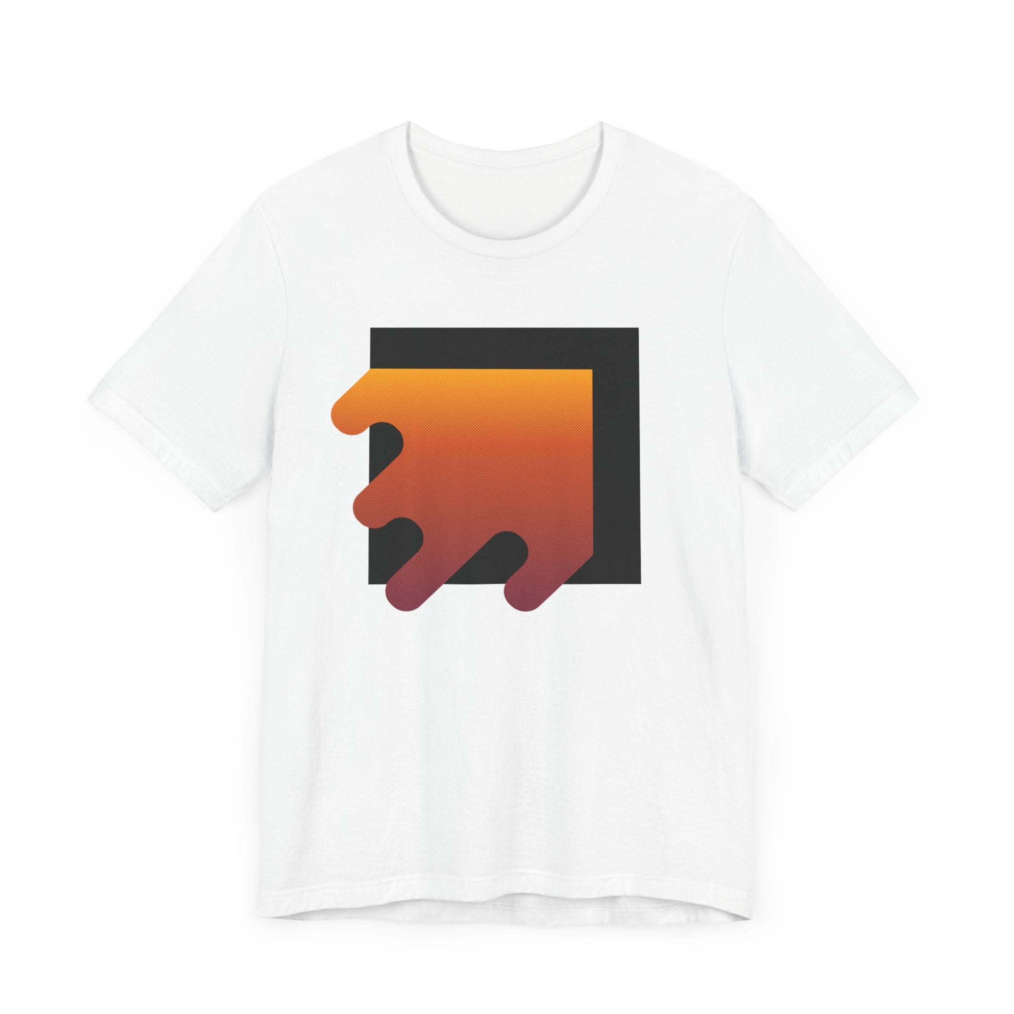 Waterfall Orange Red Dots Unisex T-Shirt