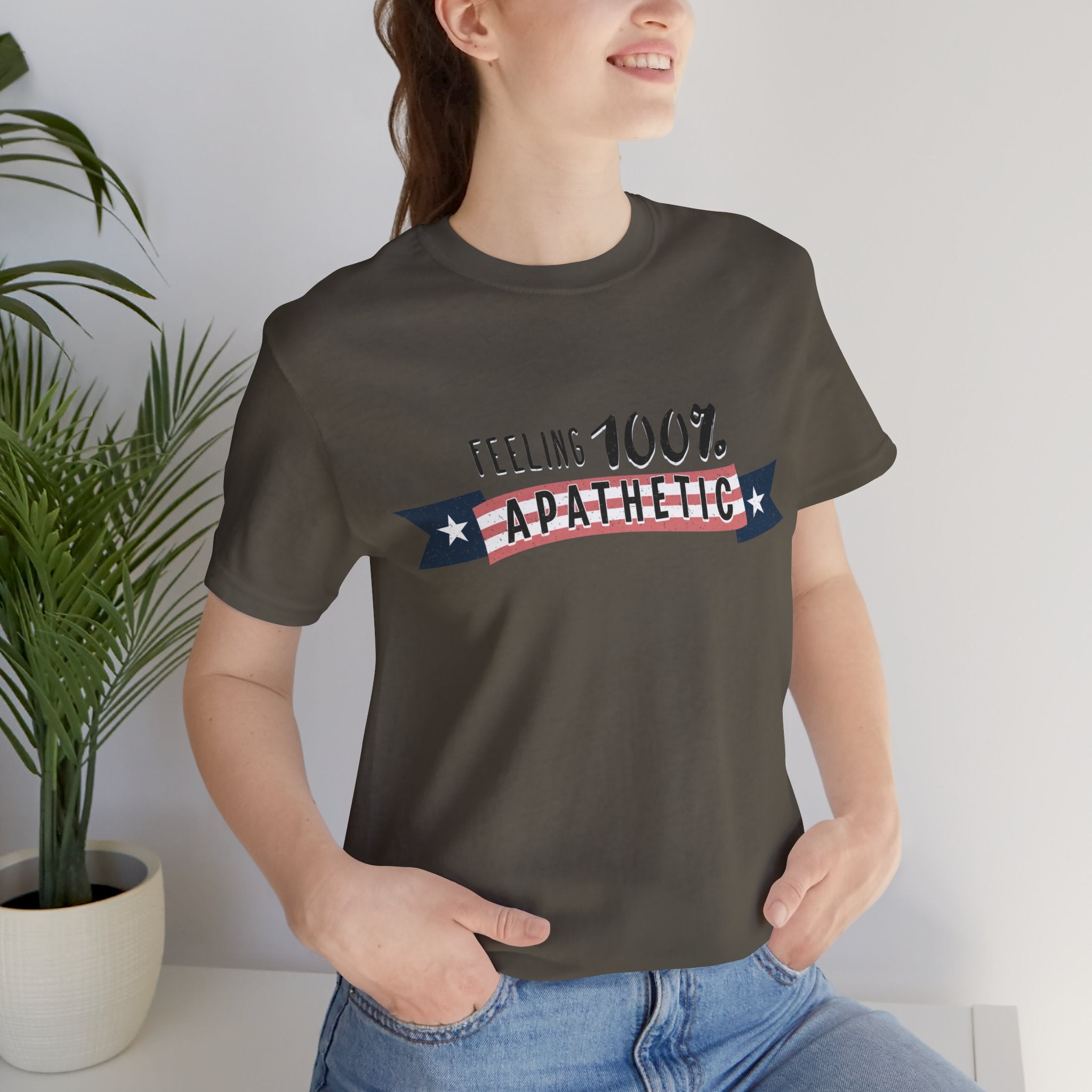 Feeling 100% Apathetic Election 2024 Unisex T-Shirt