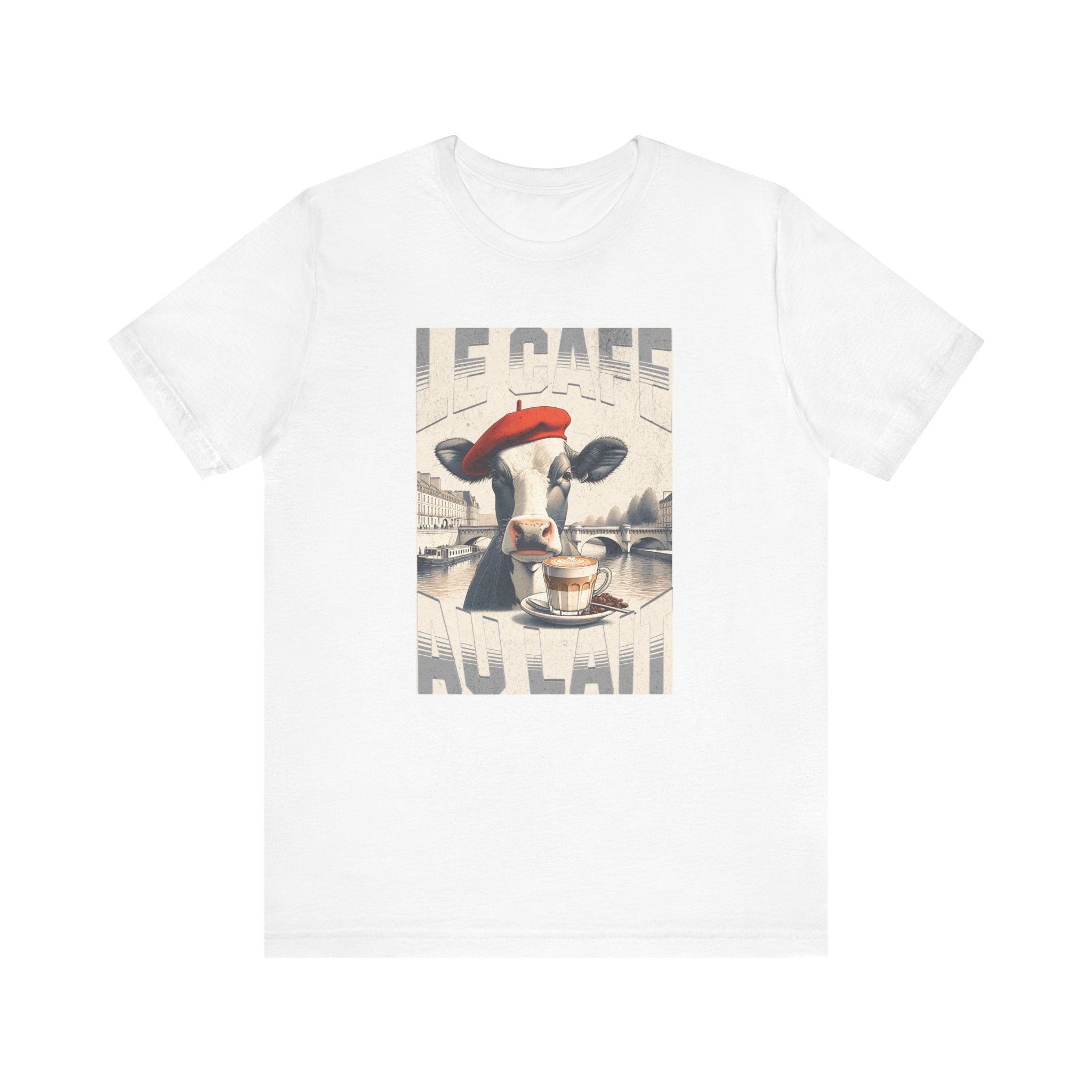 Le Cafe Au Lait - French Cow T-Shirt